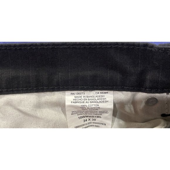 Wrangler Workwear Men's Cargo Pocket Carpenter Work Pants 34x30 Black NWT - Picture 9 of 9